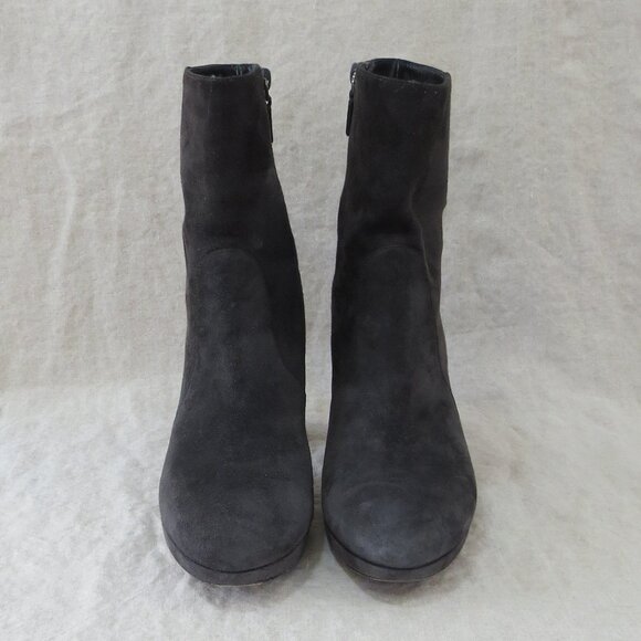 Stuart Weitzman Suede Leather Boots SIZE 8 Gray - Picture 2 of 13
